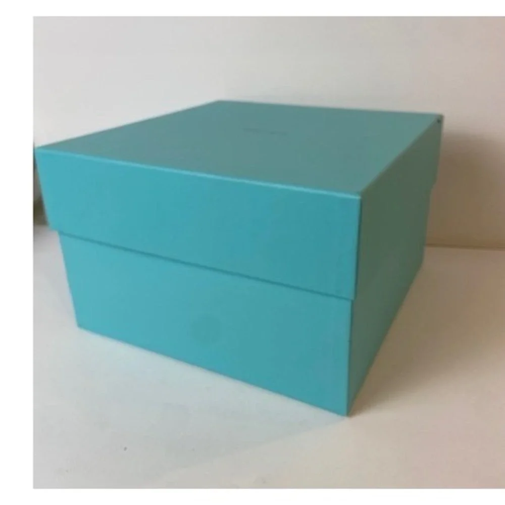 Tiffany & Co Large Square Blue Gift Box Storage Display 10x10x6.5 Inch